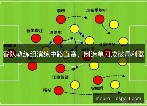 客队教练组演练中路直塞，制造单刀成破局利器
